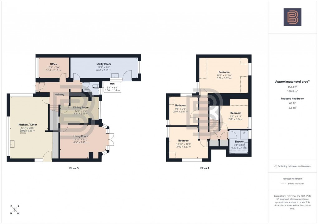 Floorplan for Carlton Road, Bilton, Rugby