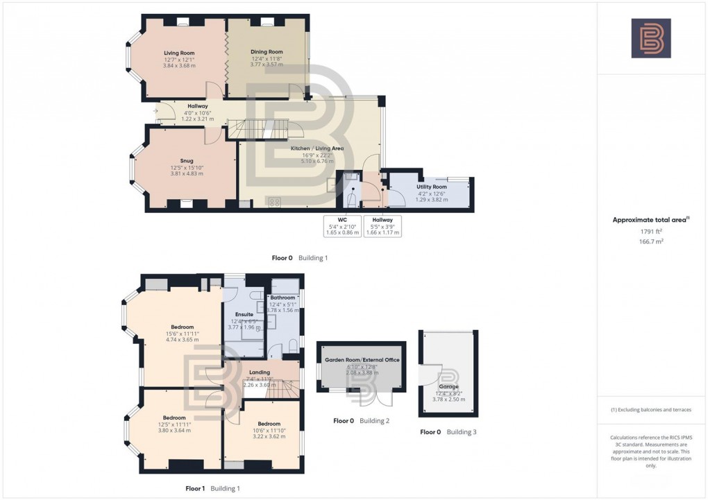 Floorplan for Murray Road, Rugby