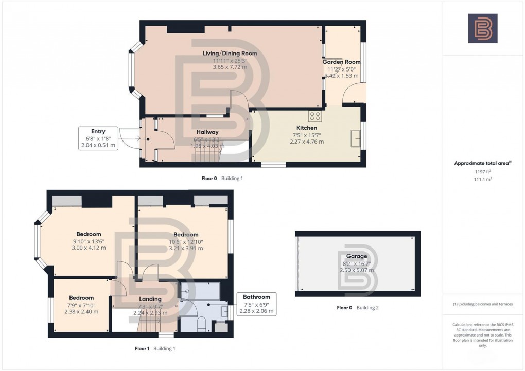 Floorplan for Vernon Avenue, Rugby