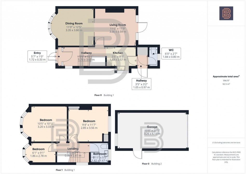 Floorplan for Farm Grove, Rugby