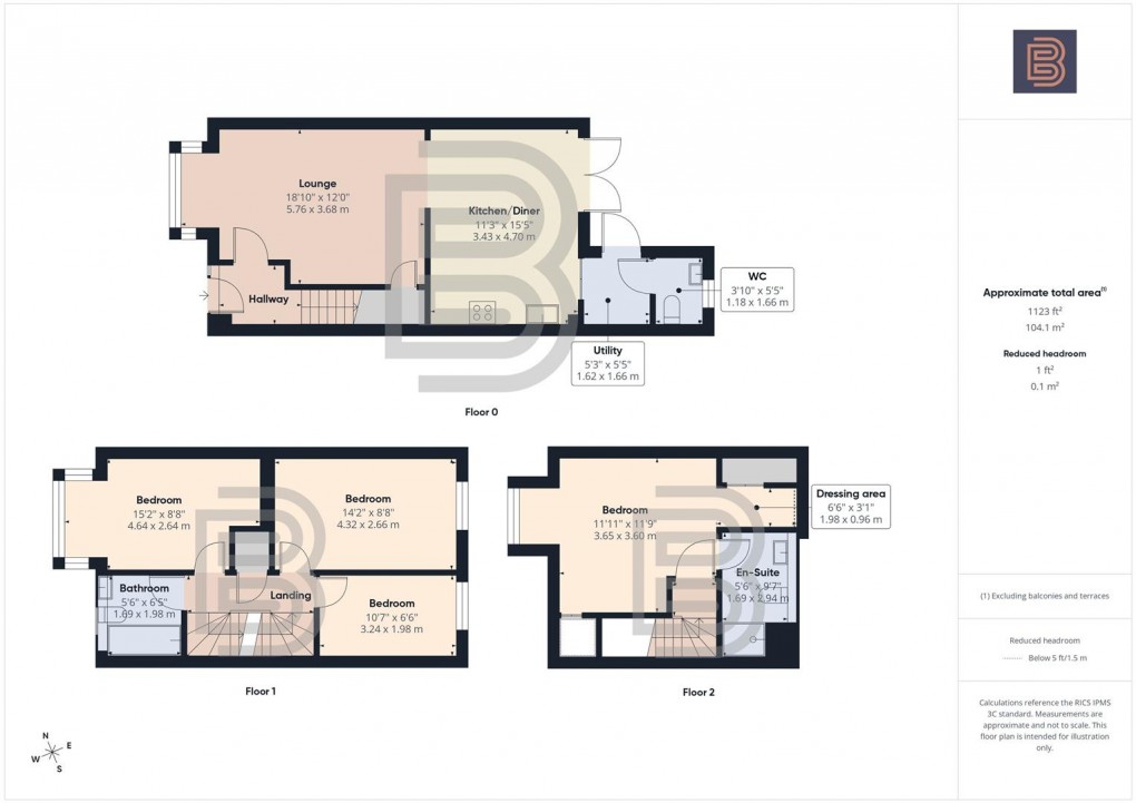 Floorplan for Edison Drive, Rugby