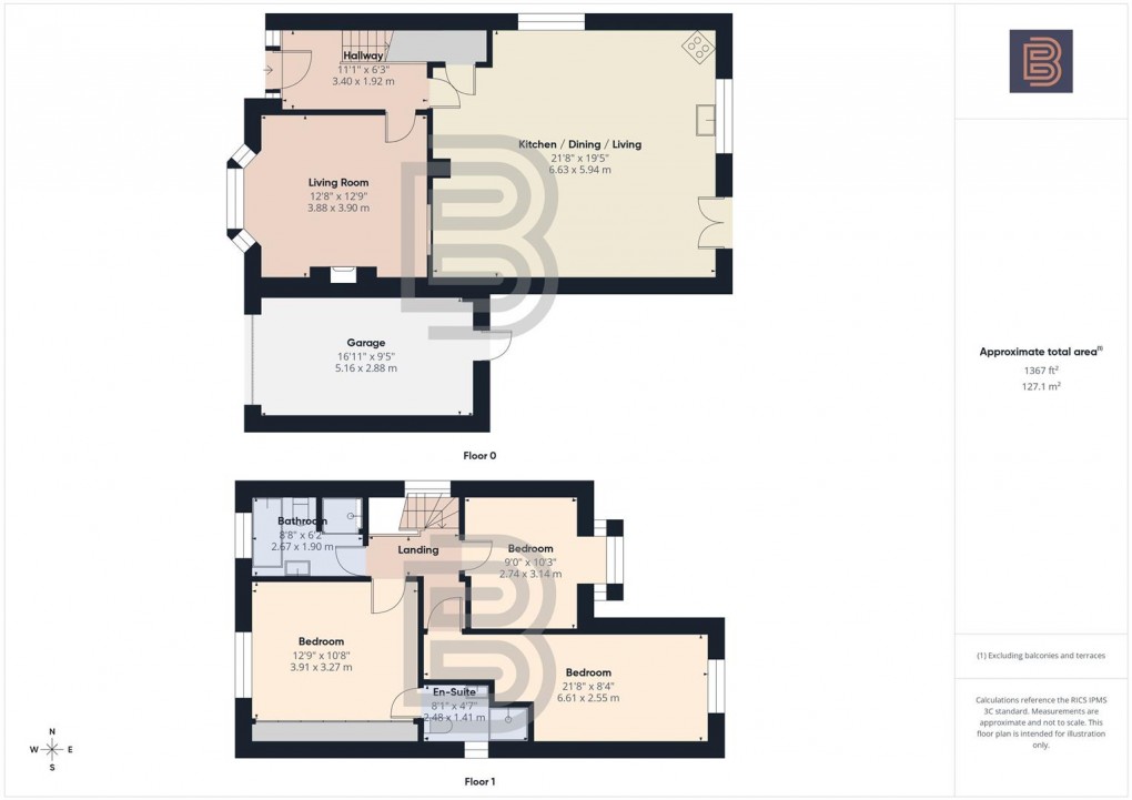 Floorplan for Slade Road, Rugby