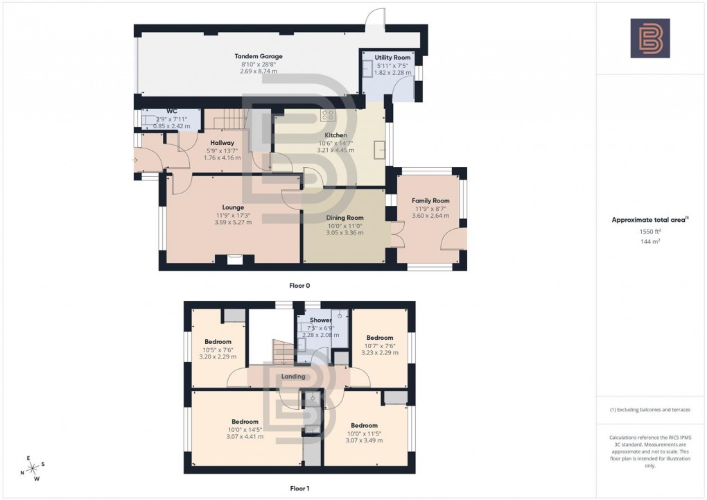 Floorplan for The Paddock, Newton, Rugby