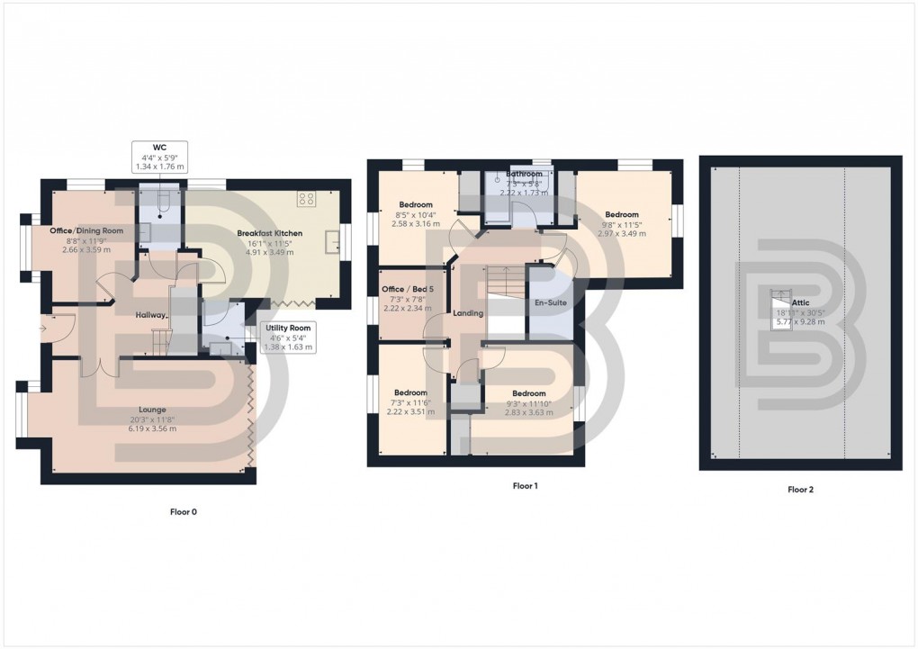 Floorplan for Aspen Road, Eden Park, Rugby