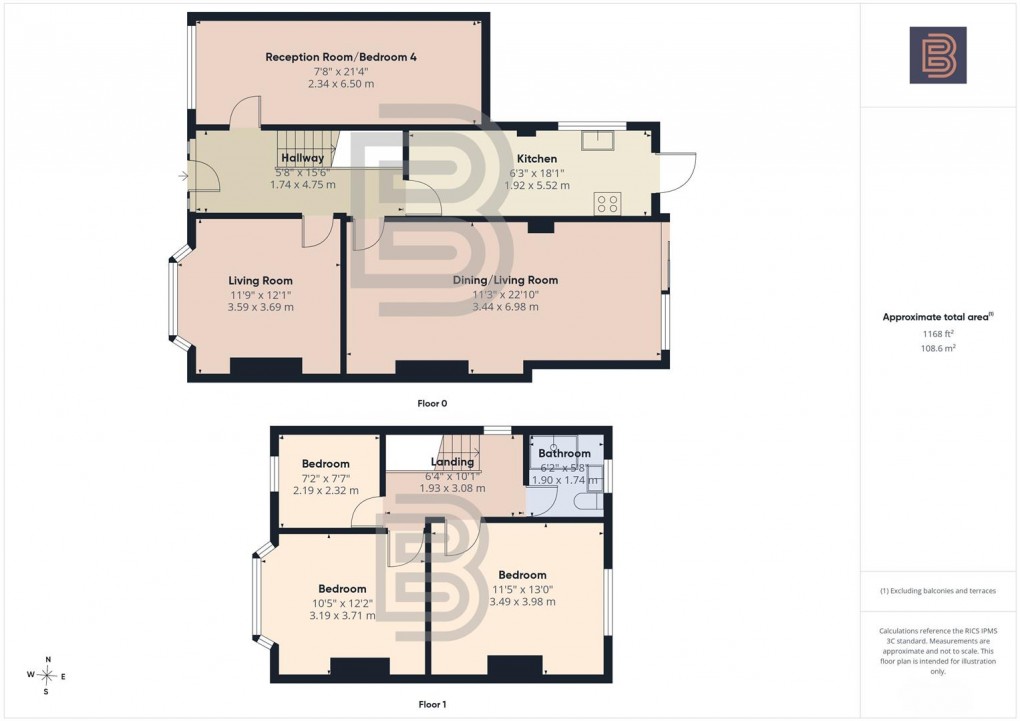 Floorplan for Eastlands Road, Rugby
