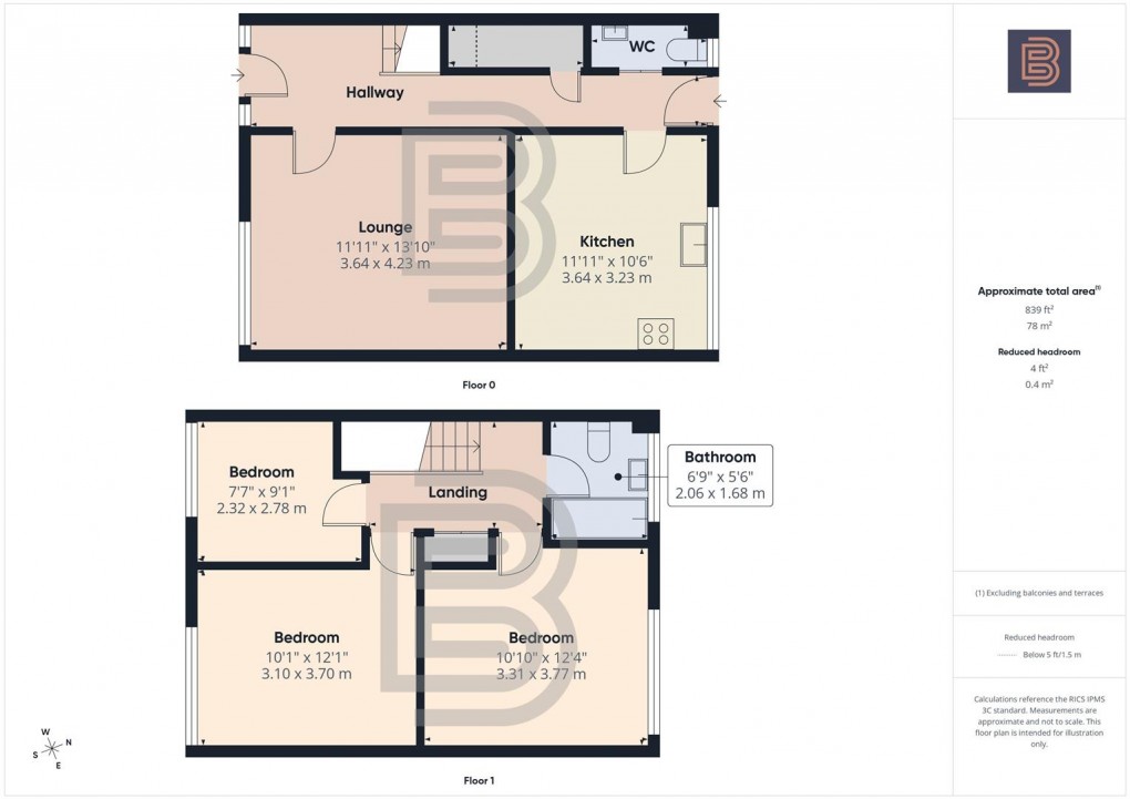 Floorplan for Great Balance, Brinklow, Rugby