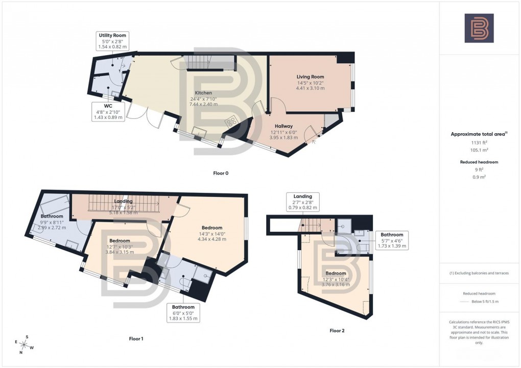 Floorplan for Dunsmore Avenue, Rugby