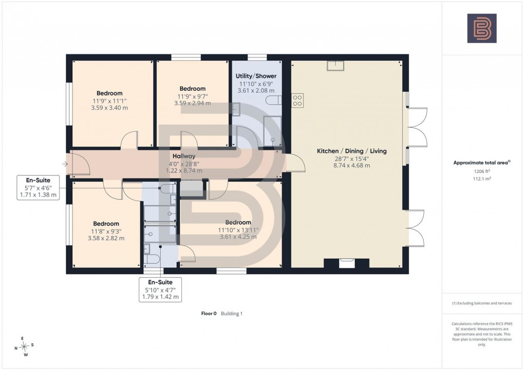 Floorplan for Crick Road, Hillmorton, Rugby