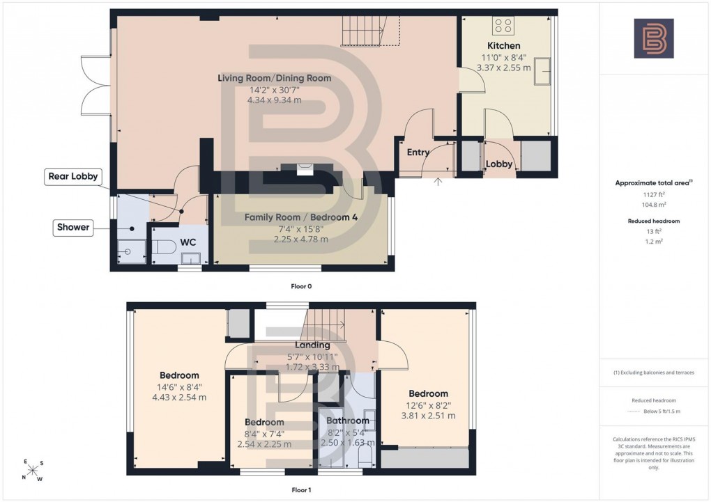 Floorplan for Lawford Lane, Rugby