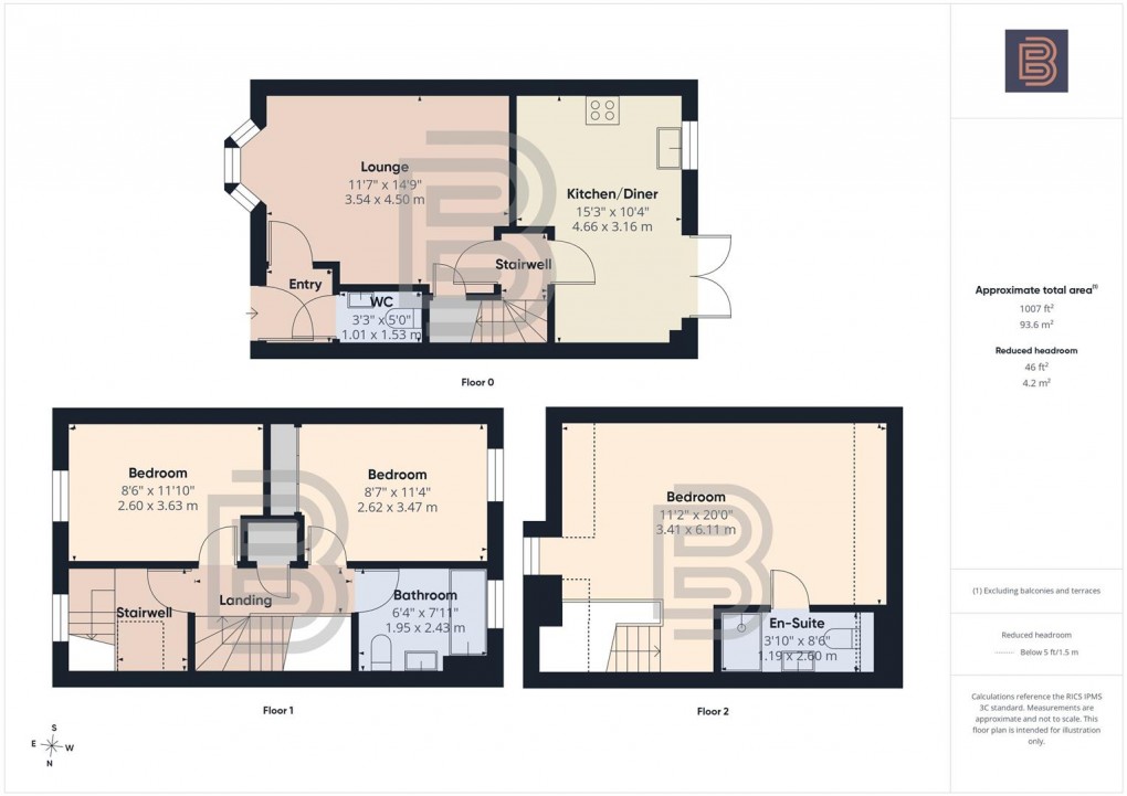 Floorplan for Lincoln Drive, Houlton, Rugby