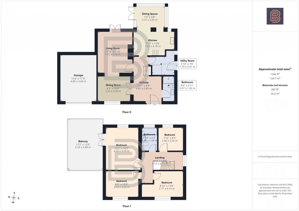 Floorplan for Loverock Crescent, Rugby