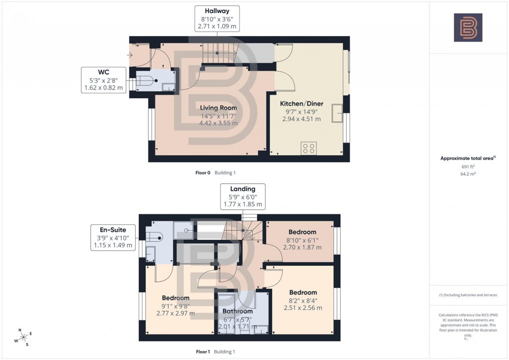 Floorplan for Creswell Place, Cawston, Rugby