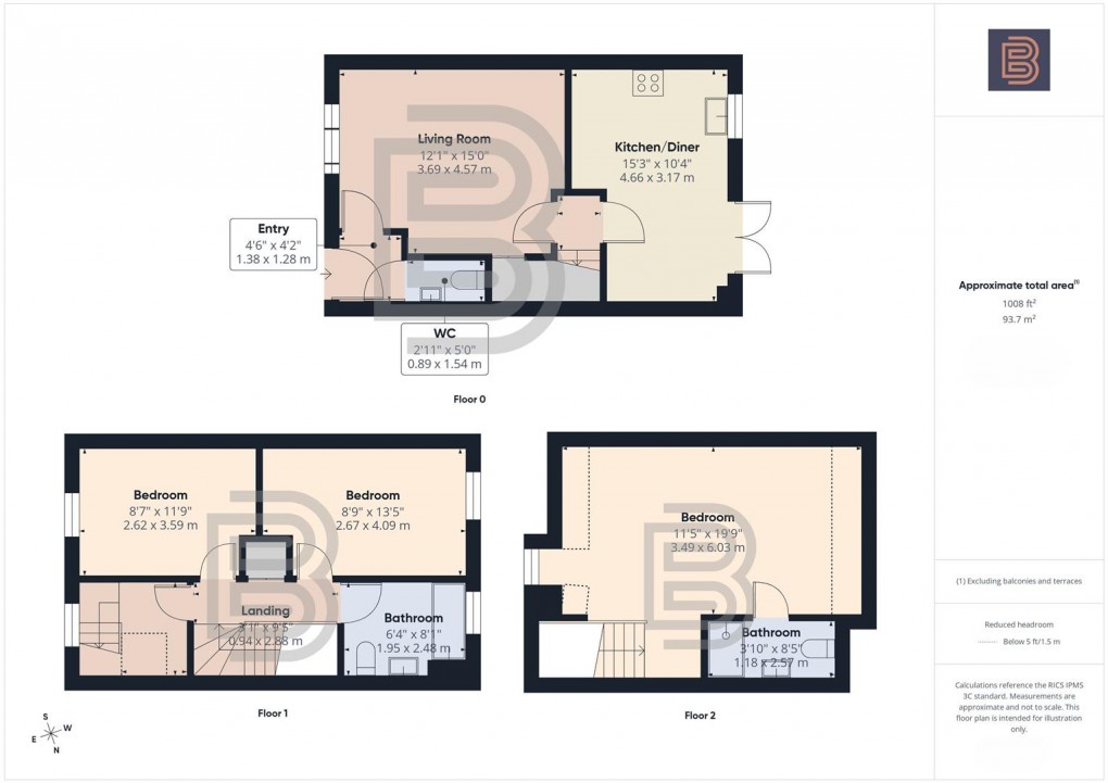 Floorplan for Station Avenue, Houlton, Rugby