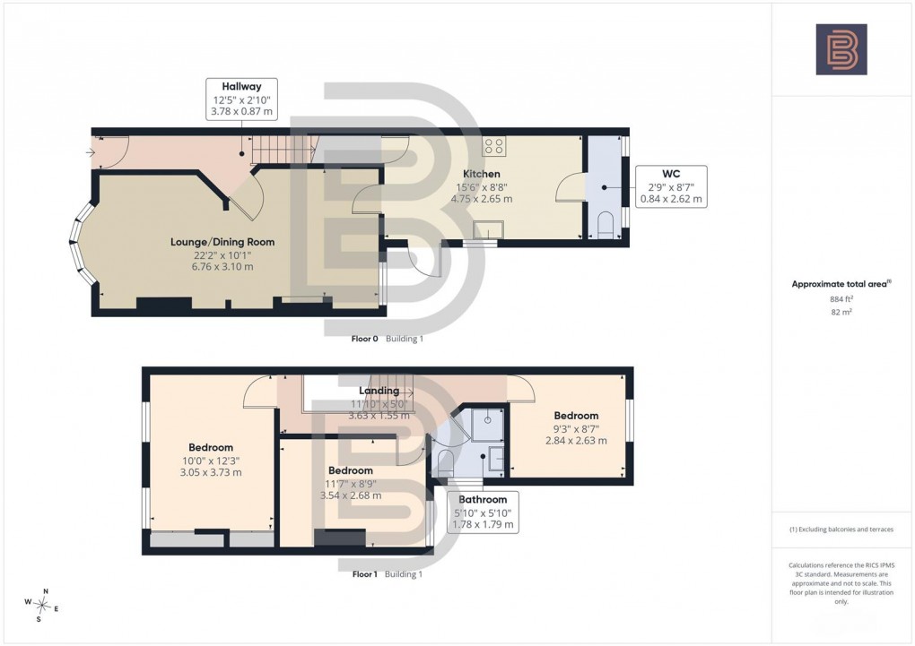 Floorplan for Boughton Road, Rugby