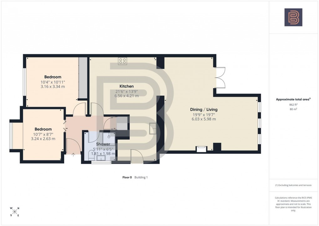 Floorplan for Waverley Road, Rugby